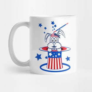 Independence day T-Shirt - Funny Rabbit T-Shirt Mug